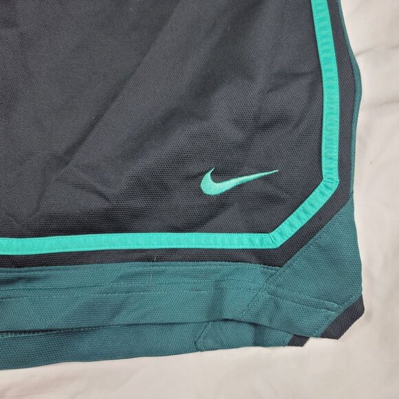 Nike Dri Fit Mens Large Black Green Athletic Shorts Casual Running Gym Training - Picture 3 of 12
